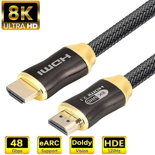 8K HDMI-kabel 60Hz 4K 120Hz 48Gbps ARC HDR for TV