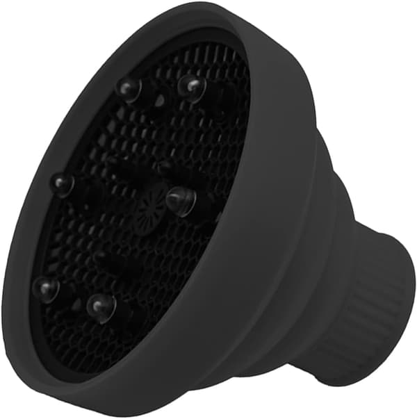 Bærbar silikone hårtørrer diffuser til krøllet hår med tidsbesparende styling og varmebeskyttelse