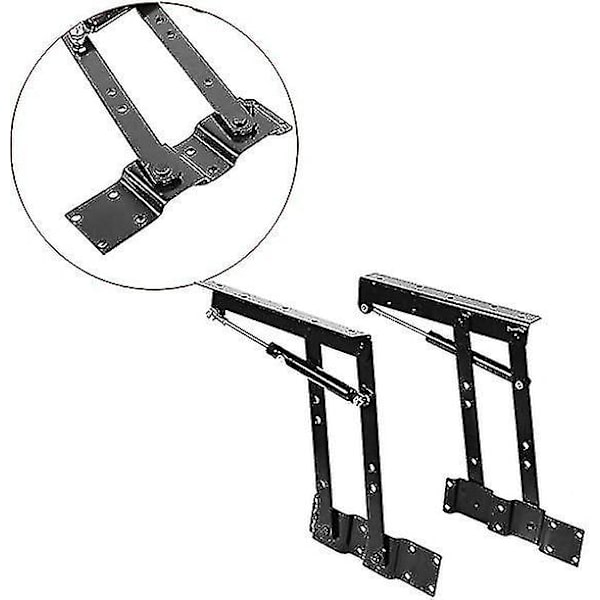 2x Praktisk Heavy Duty Stål Løftebordmekanisme Hardware Topp Løfte Ramme Møbler