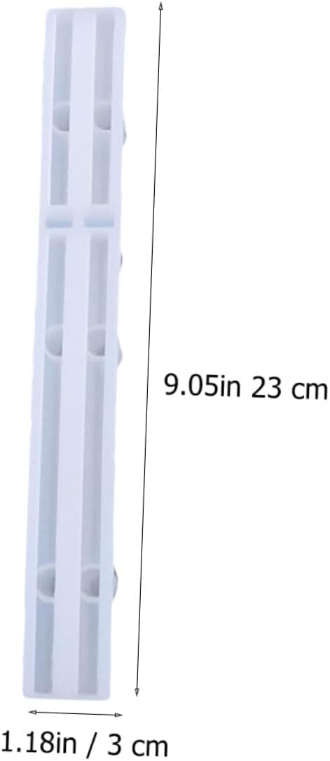 4 STK DIY Dråpeformet Silikonhåndtak Støpeform Brett for Epoxyharpiks Krystallpynt Produksjon