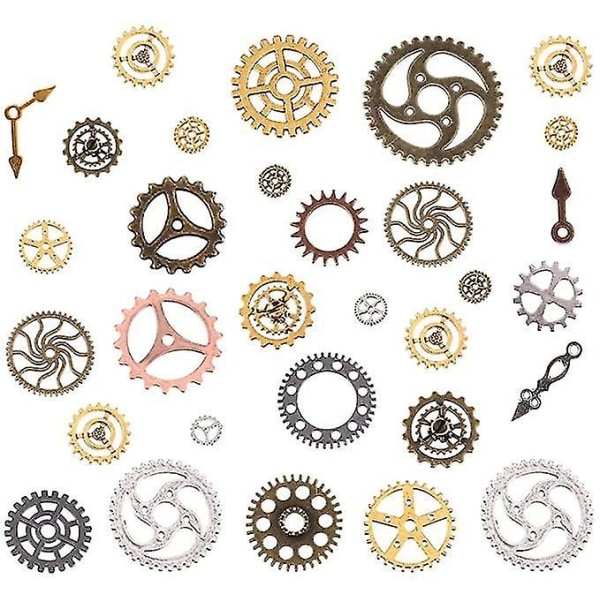 Smykker Cogs 100g Assorterte Steampunk Gear Charms