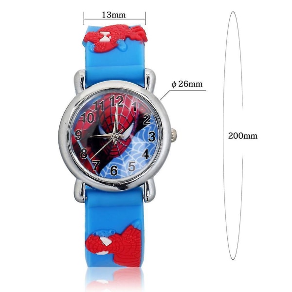 Spider Cartoon Watch Barne Analog Quartz Armbåndsur Gummi