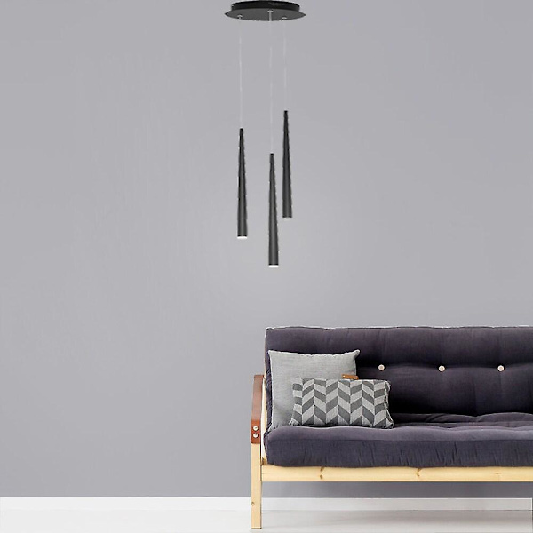 3-lyset 2,5 cm LED-lysklynge designpendellamper