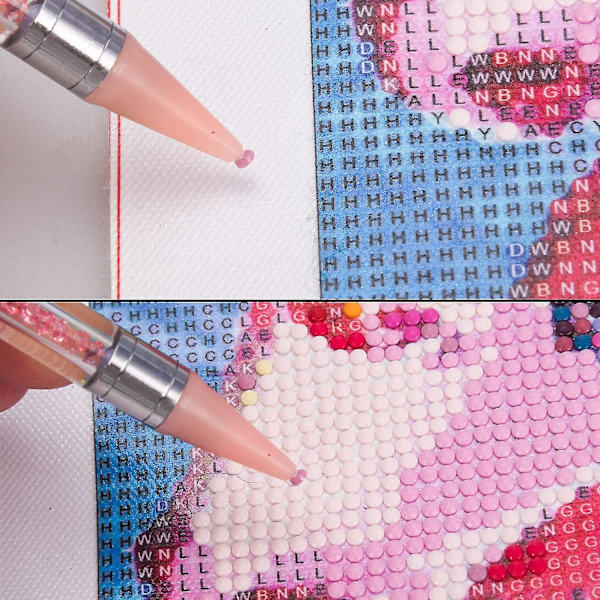 2 stk Rhinestone Diamantmaling Penne Værktøjer til 5D DIY Maleri Gem Voks Picker Værktøj