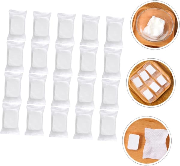 Komprimerede makeup-pads til ansigtsrensning til makeupfjerner til ansigtet, brugt i den daglige hudplejerutine