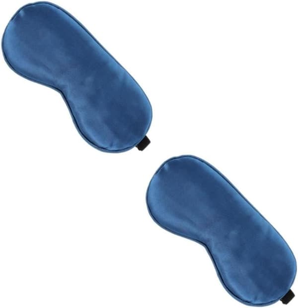 2 st sovmask i siden, ventilerad ögonbindel för bekväm vila
