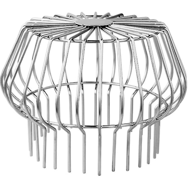 Rörskydd, rostfritt stål Takavlopp Dräneringsdike Antiblockering Nätöverdrag För De Flesta Avlopp, Rör Och Dräneringar (200mm)