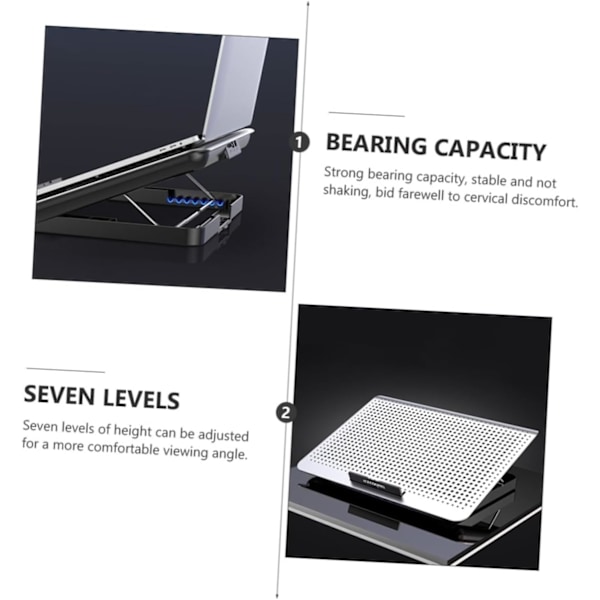 Datorställ för bärbar dator Aluminium Notebook Kylare Kylplatta Laptop Tillbehör för Användare