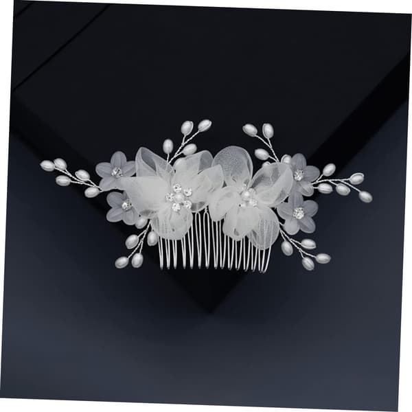 Elegant strass hårstycke bröllop hår sidokam brud sidokam brud bröllopssmycken
