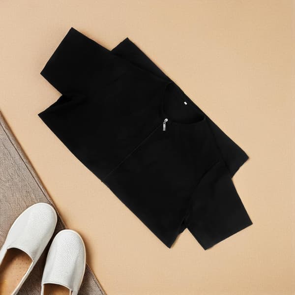 Kæledyrsplejeforklæde Sort Vandtæt Polyester Kortærmet Plejesmuds