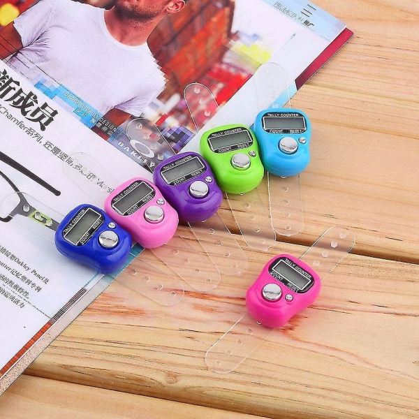 Stitch Marker Række Finger Tæller LCD Digital Tally