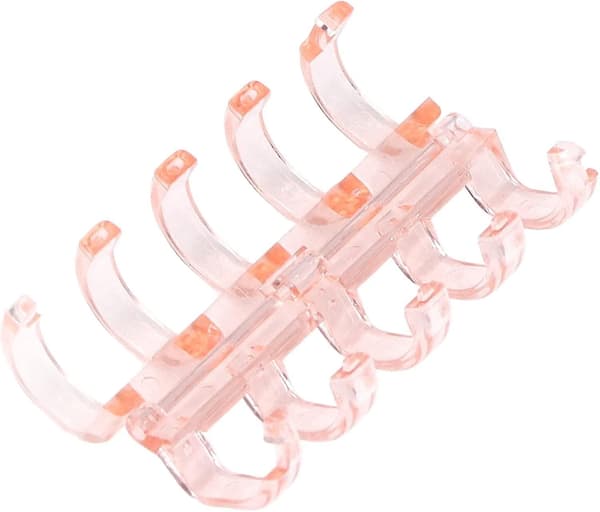 Løsbladringbinder Ring med Permerhull (rosa) (6 stk)