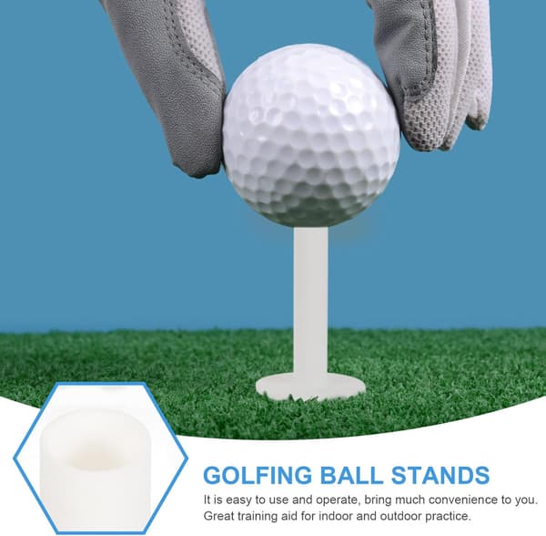 Golfboldbaser og silikone golf-tees 5 stk. sæt slidstærkt