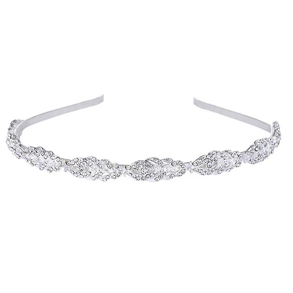Blomsterdesign Rhinestone Krystal Bryllupshovedbånd Brudens Hovedpynt Simpel Design Bryllupshovedbånd