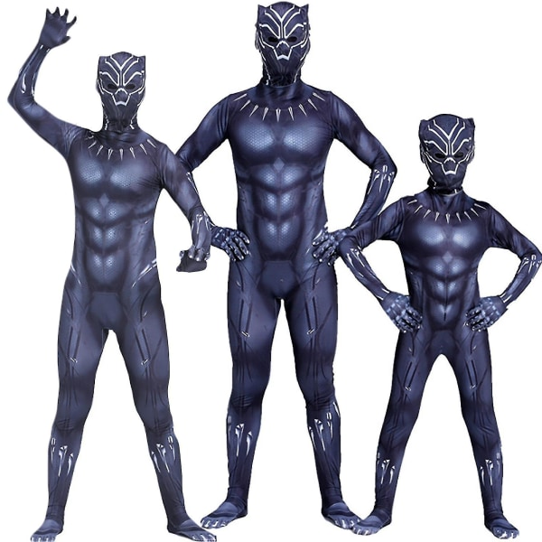 Panther Kids Gutter for Gutter Superhelt Fancy Up Jumpsuit Performance Outfit Gif 5-6 Years
