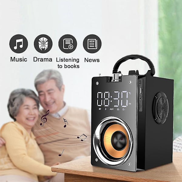 Super Bass Bluetooth-högtalare Bärbar Kolonn 3D Stereo
