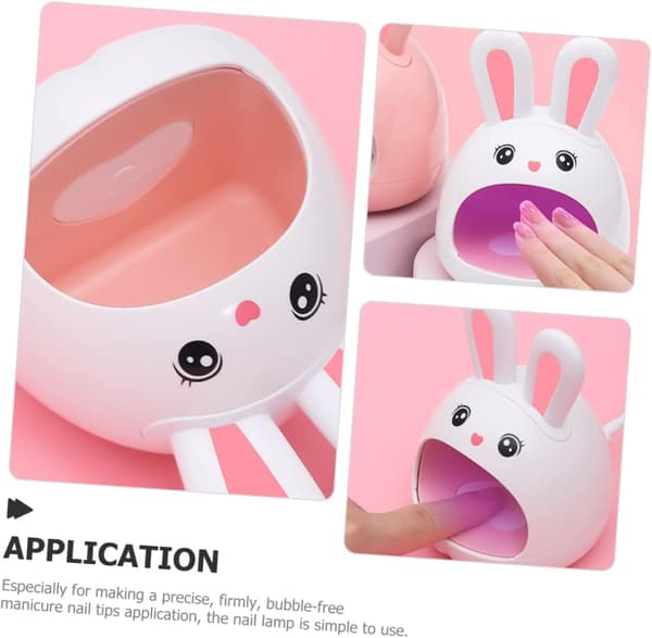 Hurtigtørrende LED Bage Lampe Negle Mini Kanin Lys UV Neglelampe UV Lys