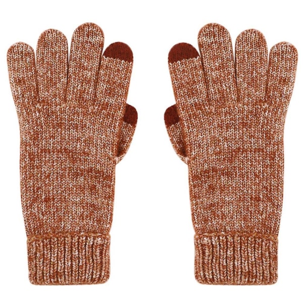 Kvinnors vinterhandskar för kallt väder, manschetttextning thermal handskar för körning