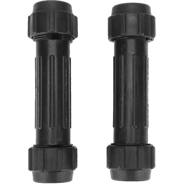 Paddle Connector, Durable Rust Resistant Plastic Kayak Joint Replacement Parts2pcsblack