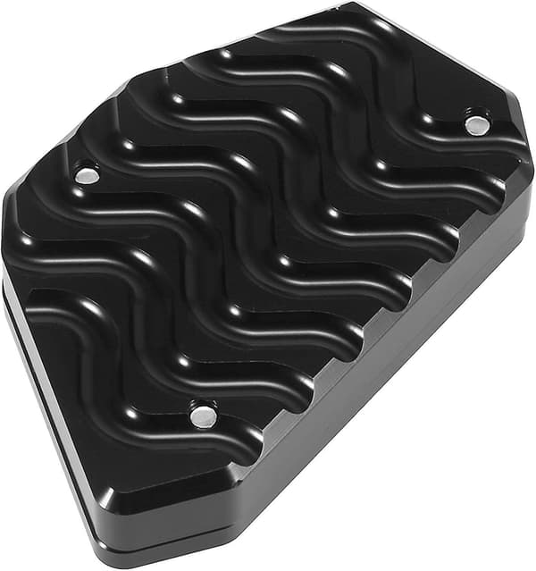 Kickstand Pad Støttefodplade Aluminium Legering Til Motorcykel Sort 1stk