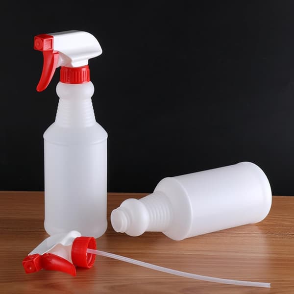 2 st återanvändbara tomma sprayflaskor i plast med justerbart spraymunstycke fin dimma
