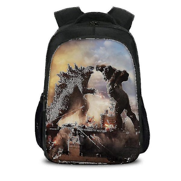 Godzilla Dinosaur Monster Skoletaske Skulder Computer Rygsæk Stor Kapacitet-r style14