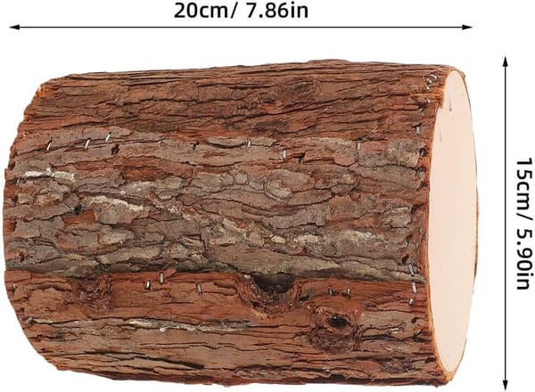 Realistisk trädstubbe displaybas rustik bärbar trädstubbe