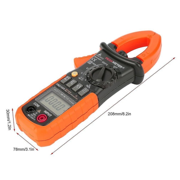 Bærbar Hyelec Digital Klemmemeter Multimeter AC DC Volt Tester