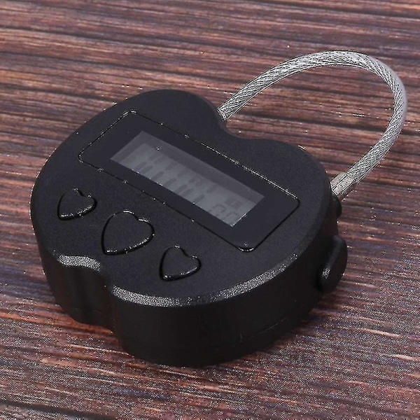 4x Smart Time Lock Lcd-näyttö Time Lock monitoiminen matkaelektroninen ajastin, USB ladattava väliaikainen ajastin riippulukko