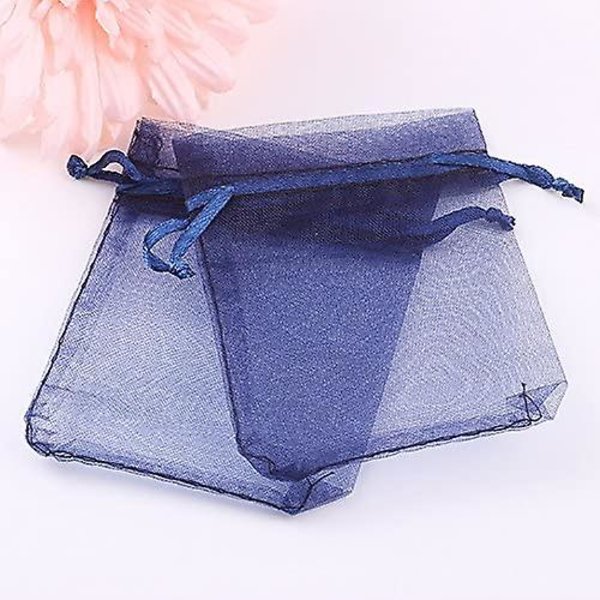 Organza-pussi Korupussi Organza-karkkipussi Häälahja Syntymäpäiväjuhlat Pussit Pakkaus 100 8*10cm