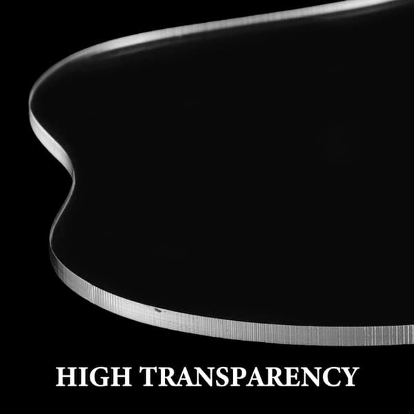 2 stk. akrylunderlegg kaffekoppunderlegg skyform uregelmessig design solid varmebestandig egnet