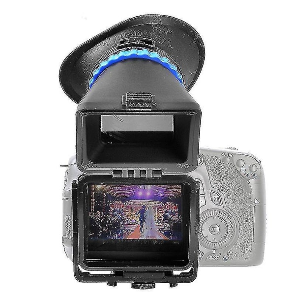 Mcoplus 3,0x LCD etsin luupit suurennuslasi katselulaitteen jatkosuojus 3 tuumaa 3,2 tuuman LCD-näyttö Canon Nikon Sony Olympus