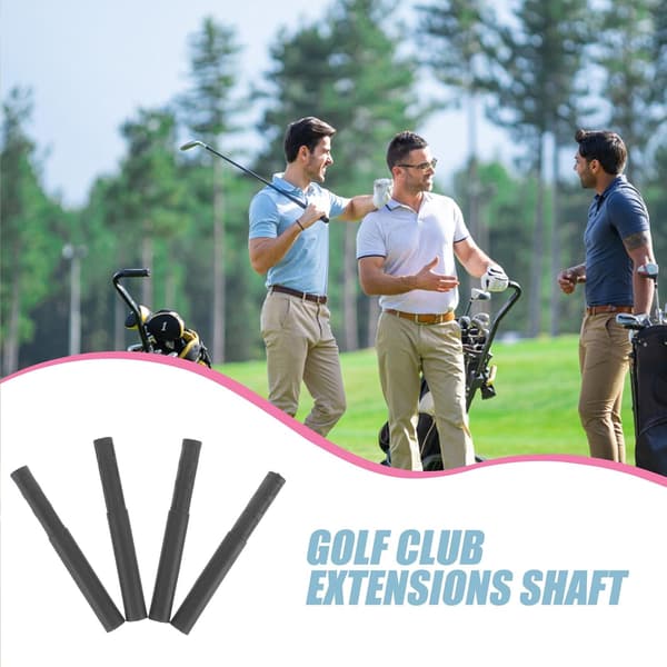 4st Lätta Golfklubbskaftförlängare Kolfiber Golfskaft Förlängningsstavar Bärbara Utbytbara