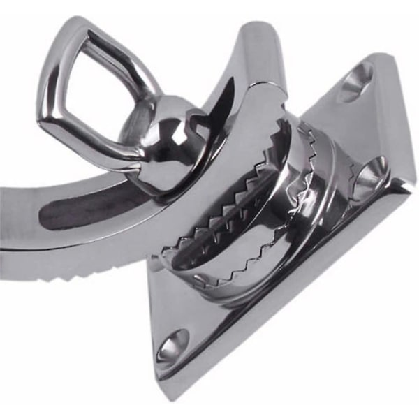 Fiskestavholder 360 Grader Justerbar Rustfritt Stål Skinnemontert Stang Holder Marine Skinne Holder