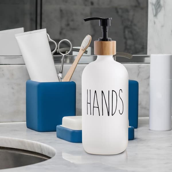 2 stk. genopfyldelig håndsæbedispenser shampoodispenser 500 ml glas