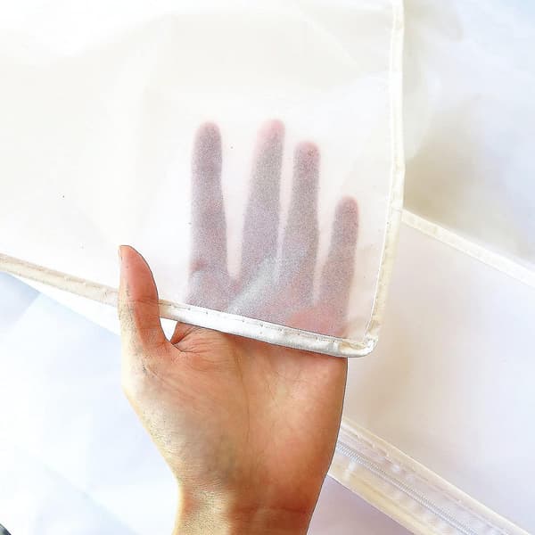 2-pak Klærdekselpose Vaskbar Transparent Peva