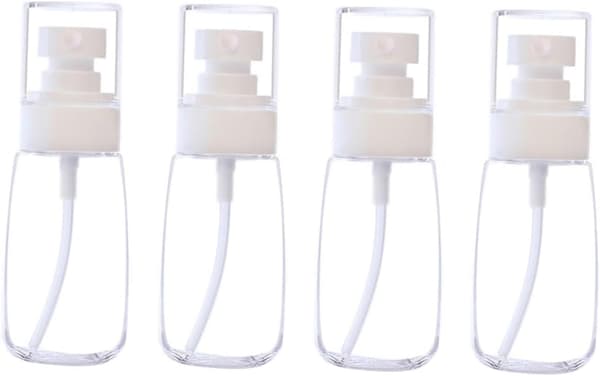 5st 60ml Påfyllningsbara U-formade Sprayflaskor Petg Plast Bärbar Fin Dimma Vätskedispenser