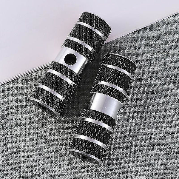 Et par aluminiumslegerings cykelcylinder sædeaksel stunt pigge til mountainbike (sort)