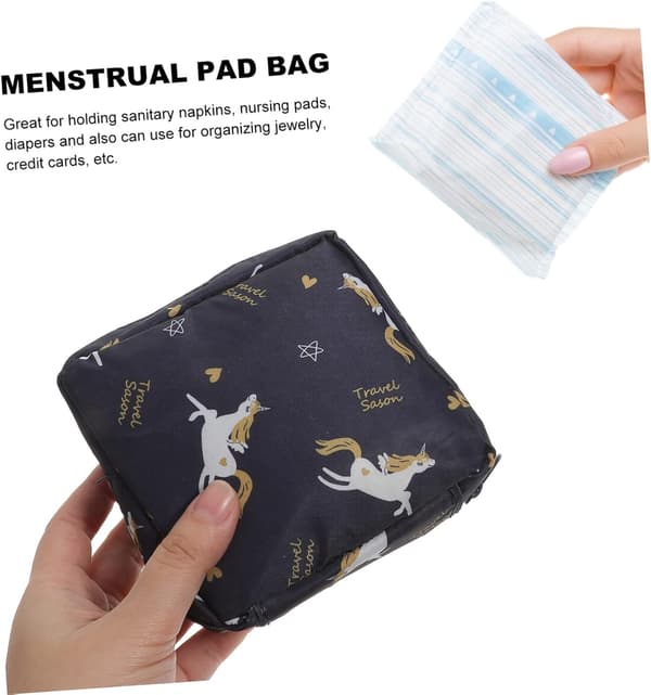 2 stk. Opbevaringspose til menstruationsbind Letvægts ammepude-taske til rejser udendørs Multifunktionel pose