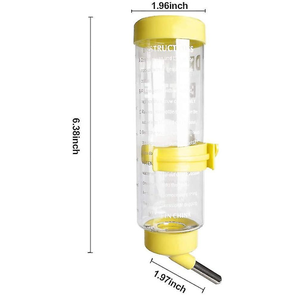 2 kpl 8.45 Oz Tippuvaton Eläinten Vedenpullo BPA-vapaa Lemmikki