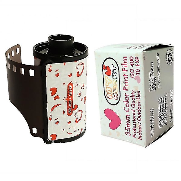 12 kpl 400 asteen värikalvoa Retro Sweetheart Film Love 135 negatiivifilm 35mm kamera Kodakin kameroille