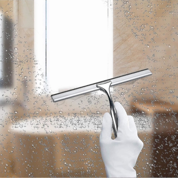 Bruse Squeegee, Vindue Squeegee, Rustfrit Stål Brusevægsskraber