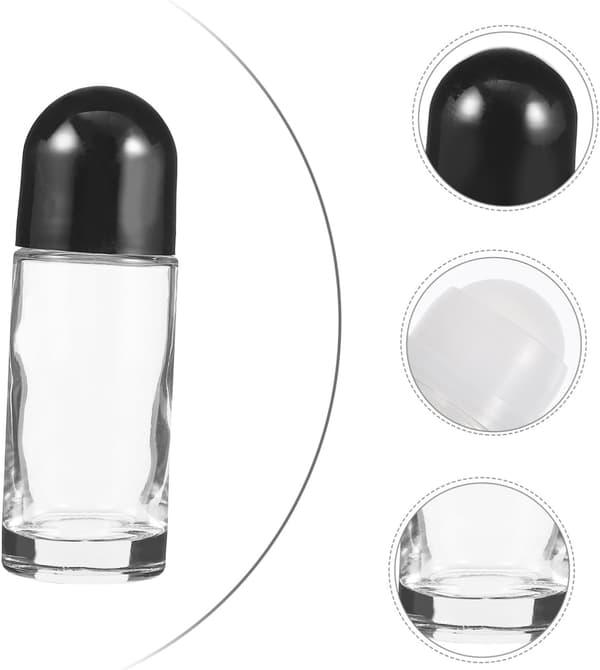 6 st eterisk olja Rollerball-flaskor Resetoalettflaskor för hårolja Parfymlotion