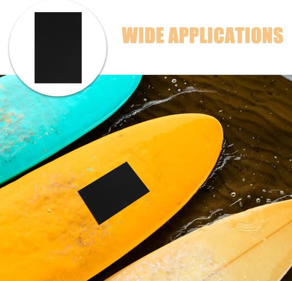 Vattentät PVC Surfbräda Reparationssats, 2 uppsättningar uppblåsbara SUP Paddle Board Snabbfix Rektangulära Lappar
