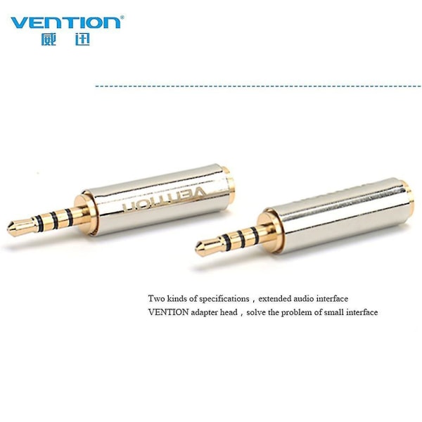 Vention 2,5 mm Han til 3,5 mm Hun Audio Stik Adapter