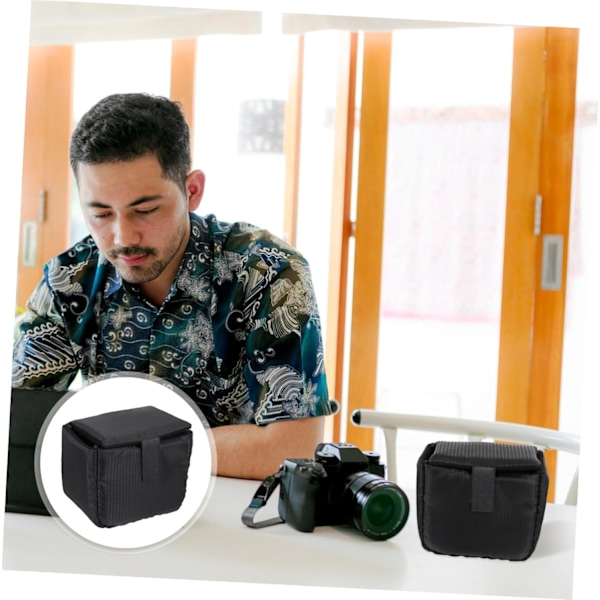 2 st Polyester Linspåse Väska för DSLR Kameralins Vattentät Stötsäker SLR Fodral Skydda Din Utrustning