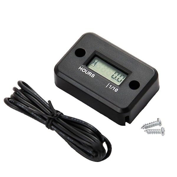 Vanntett Digital Timer LCD-Skjerm Motorsykkel