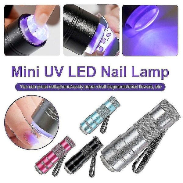 Kynsikuivuri Mini UV Led Nail Lamp Presser Kannettava puristin
