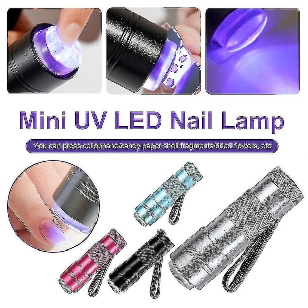 Negle tørreapparat Mini UV LED Neglelampe Trykbar Bærbar Tryk
