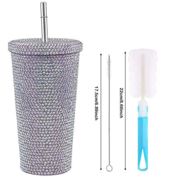 Diamanter Vandflaske Rhinestone Termisk Rustfri